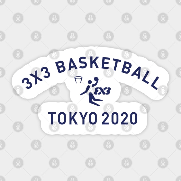 3 x 3 Basketball Olympics Tokyo 2020 Games pictograms Sticker by Aldebaran